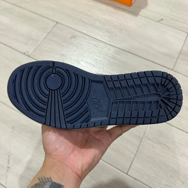 AJ1 Low x LV White and Blue
