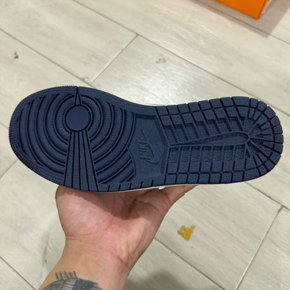 AJ1 Low x LV White and Blue
